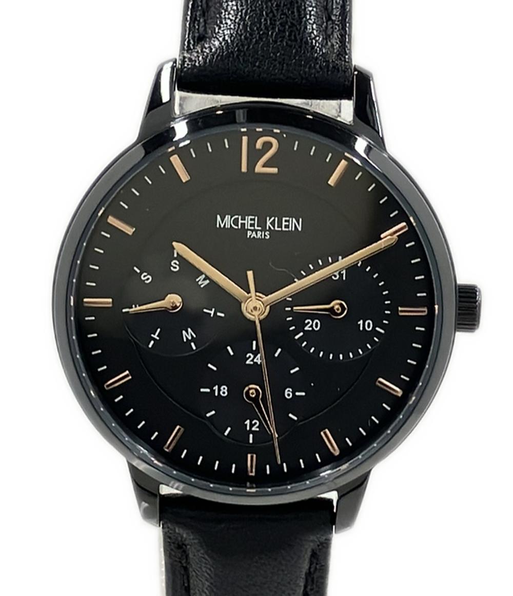 MICHEL KLEIN 腕時計 クオーツ ブラック MK-16002 レディース ミッシェルクラン