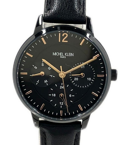 MICHEL KLEIN 腕時計 クオーツ ブラック MK-16002 レディース ミッシェルクラン