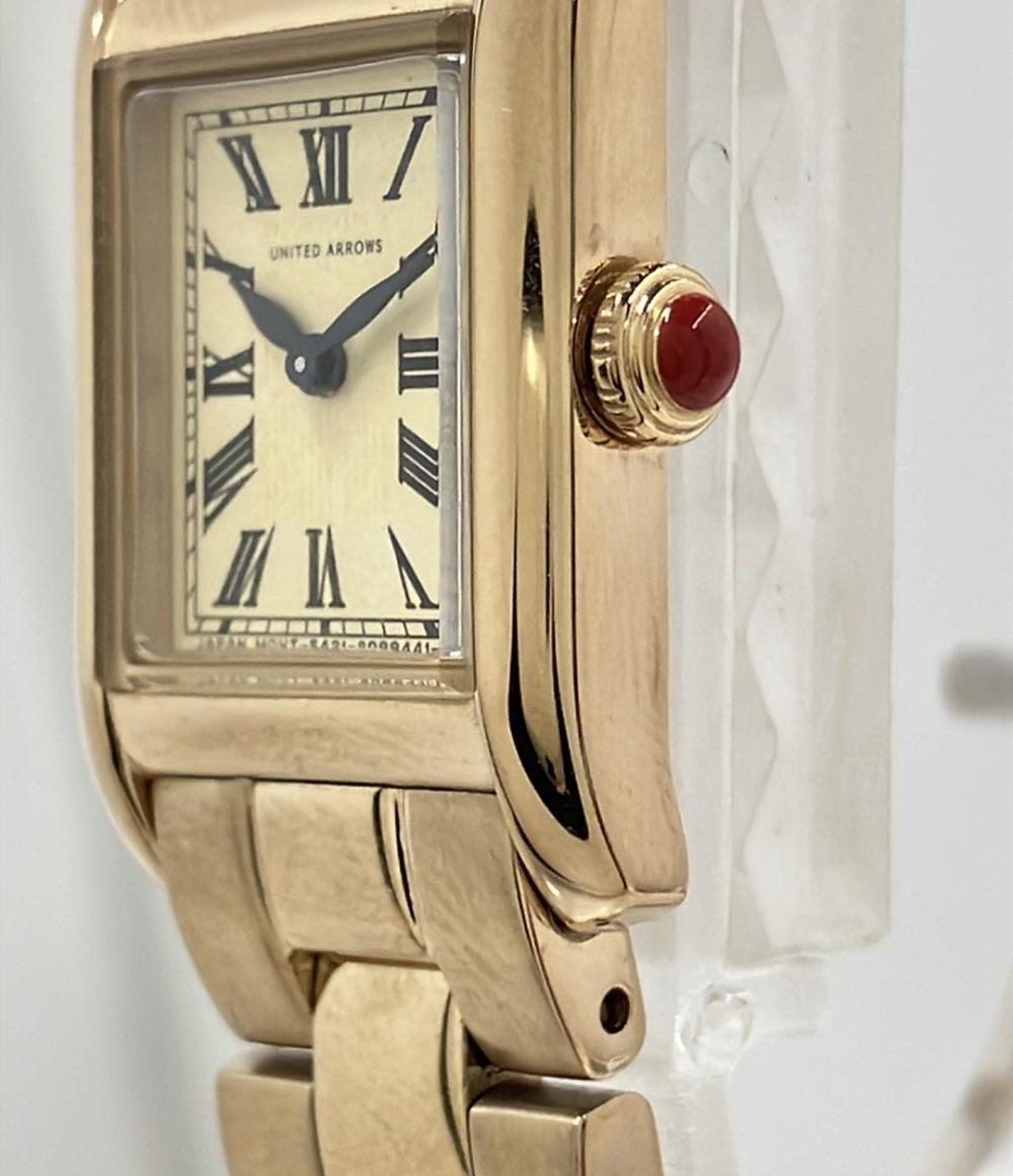 UNITED ARROWS 腕時計 クオーツ イエロー 5421-S058261 レディース ユナイテッドアローズ
