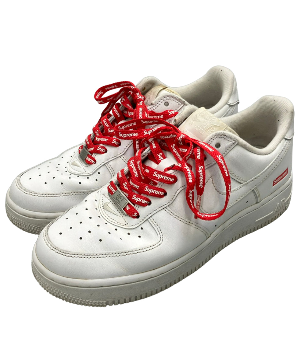 NIKE Supreme ローカットスニーカー AIR FORCE 1 LOW CU9225-100 レディース SIZE 24.5 ナイキ シュプリーム