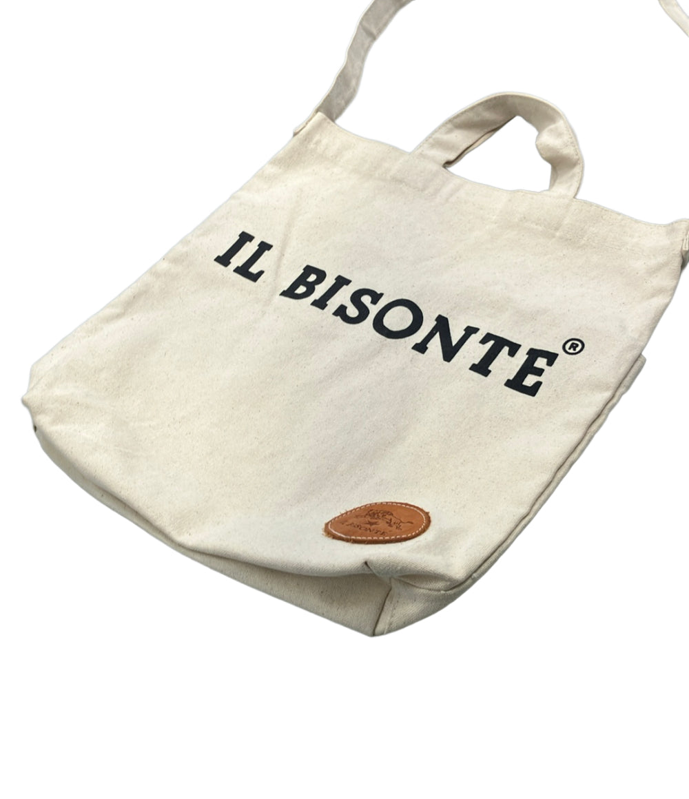 IL BISONTE 2way トートバッグ ショルダーバッグ 肩掛け ロゴ メンズ レディース イルビゾンテ