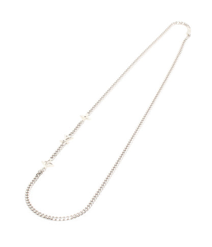 美品 LOUIS VUITTON ネックレス モノグラム ロウ M01490 RM3235 メンズ ルイ・ヴィトン