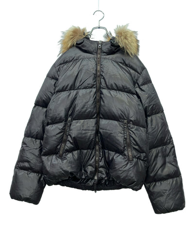 DUVETICA ダウンジャケット ファー付き ダブルジップ VEGA U 252 00 MFN-1001R メンズ SIZE 50 (XL) デュベティカ