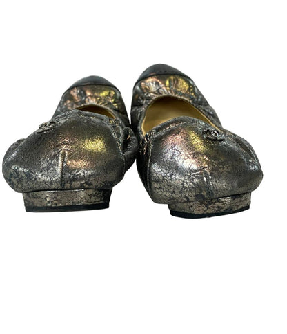 訳あり シャネル フラットシューズ バレエシューズ レディース SIZE 38 (XL) CHANEL