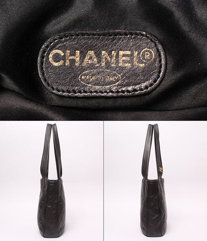 CHANEL トートバッグ ショルダーバッグ 肩掛け ゴールド金具 3番台 マトラッセ レディース シャネル