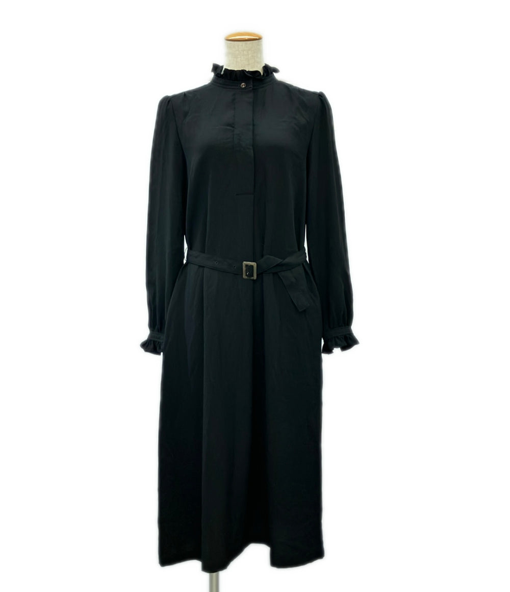 A.P.C. 長袖ワンピース フリルカラー ベルト付き 23226-1-17565 レディース SIZE 34 (XS) アーペーセー