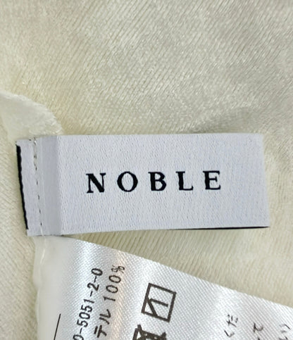 美品 NOBLE シアーノイズジャガードブラウス レディース ノーブル