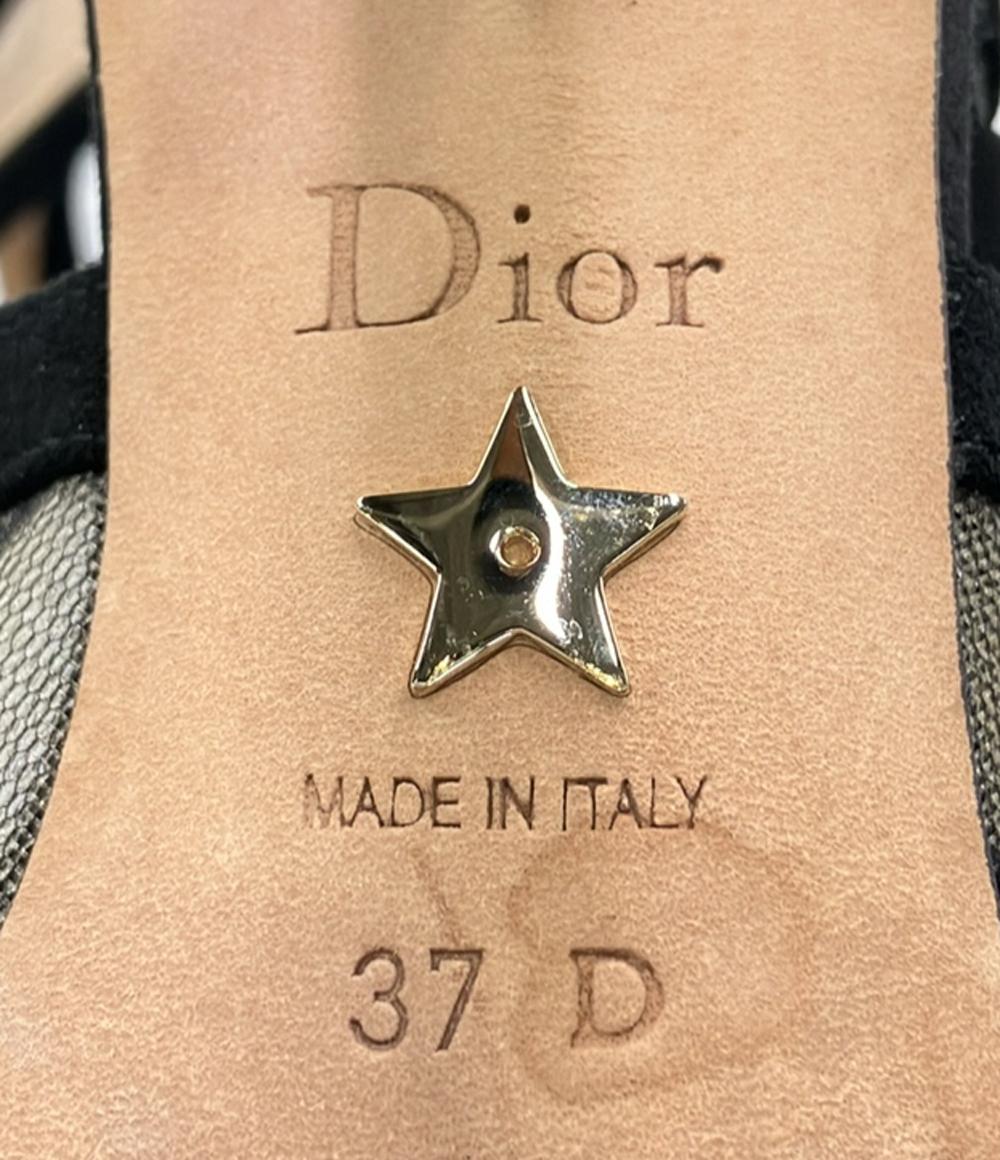 Christian Dior バックストラップ メッシュ サンダル レディース (M) クリスチャンディオール