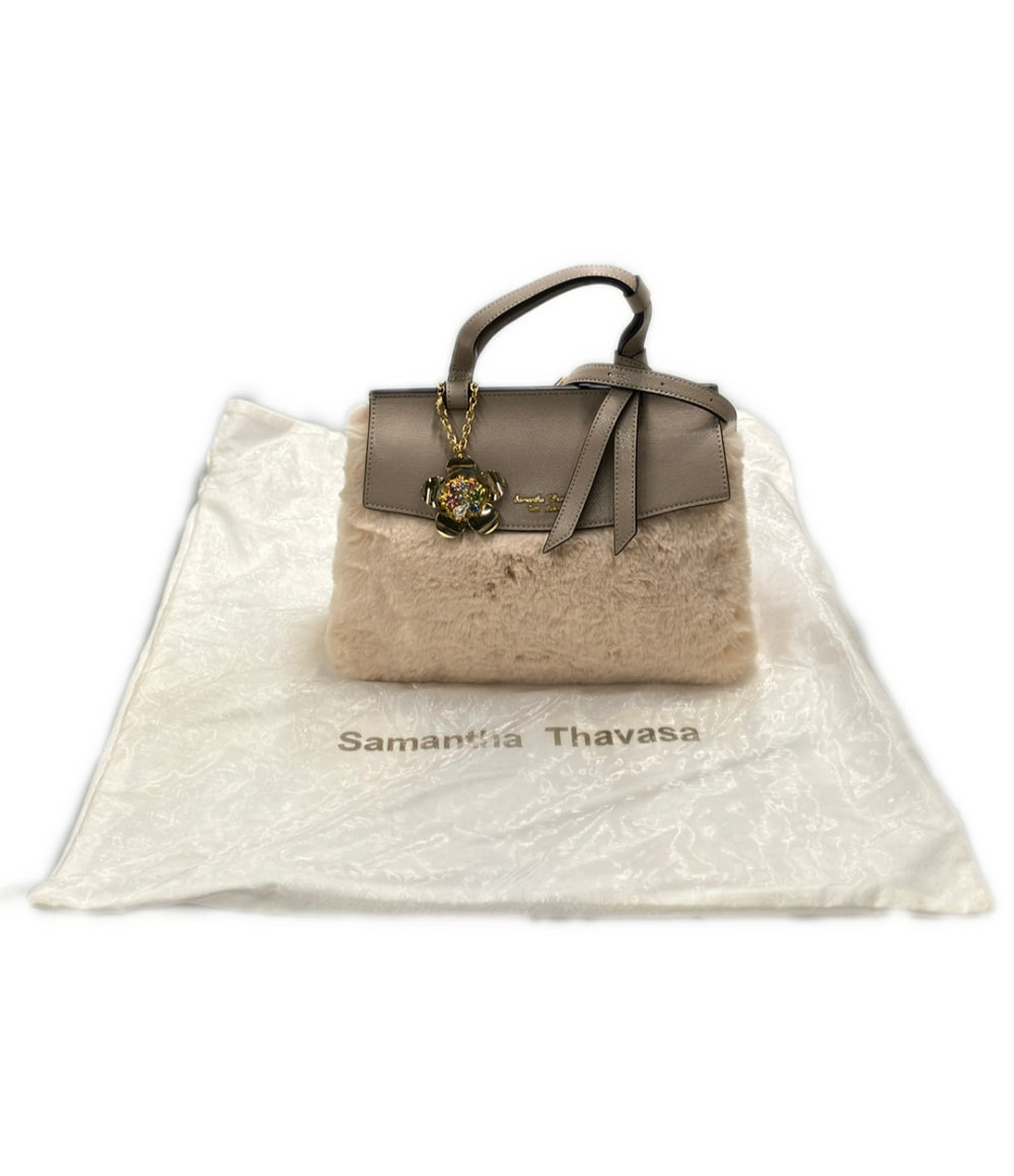 美品 Samantha Thavasa 2way ハンドバッグ ショルダーバッグ 斜め掛け レディース サマンサタバサ