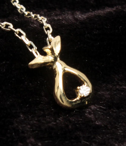 美品 ワコー ネックレス K18 SV925 ホワイトトパーズ レディース WAKO