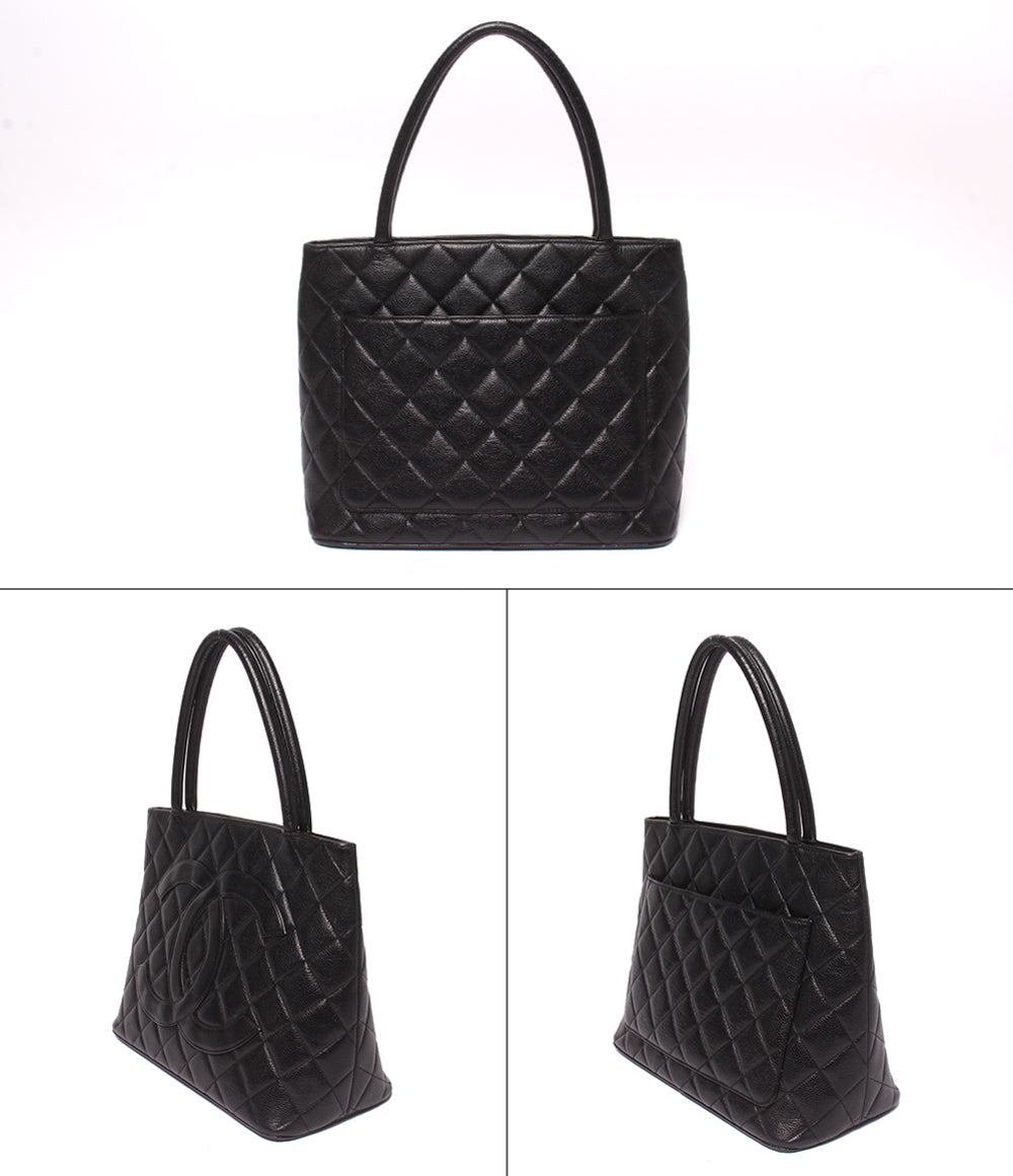 CHANEL トートバッグ ショルダーバッグ 肩掛け ゴールド金具 5番台 キャビアスキン レディース シャネル