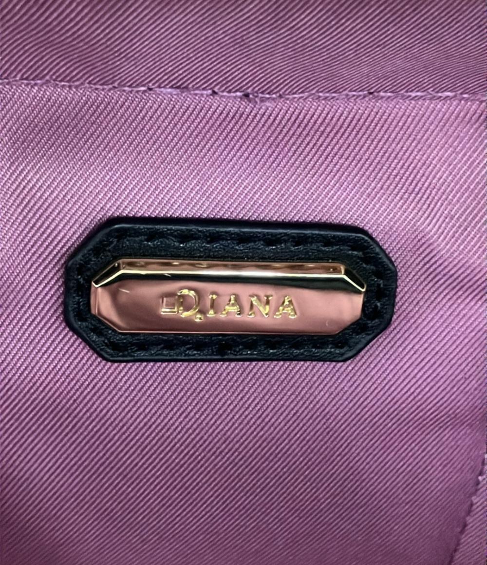 美品 DIANA ショルダーバッグ 斜めがけ バニティバッグ ドット柄 チェーン レディース ダイアナ
