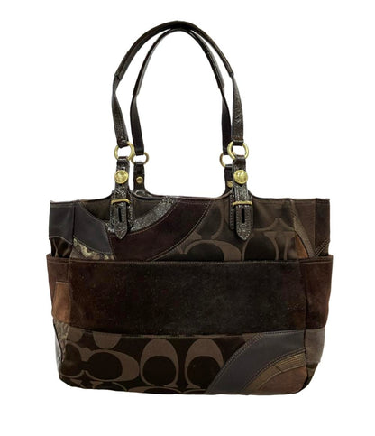 COACH トートバッグ キャンバス レザー シグネチャー F15459 レディース コーチ