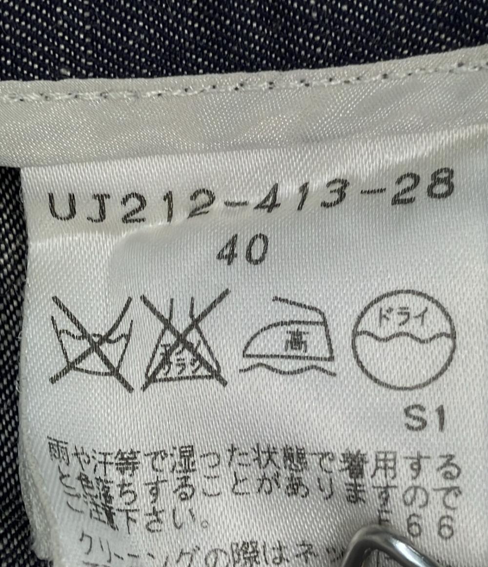 アマカ ノーカラージャケット デニム レディース SIZE 40 AMACA