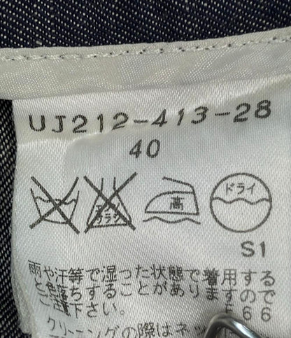 アマカ ノーカラージャケット デニム レディース SIZE 40 AMACA