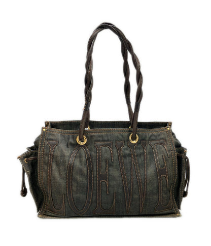 LOEWE トートバッグ デニム アナグラム レディース ロエベ