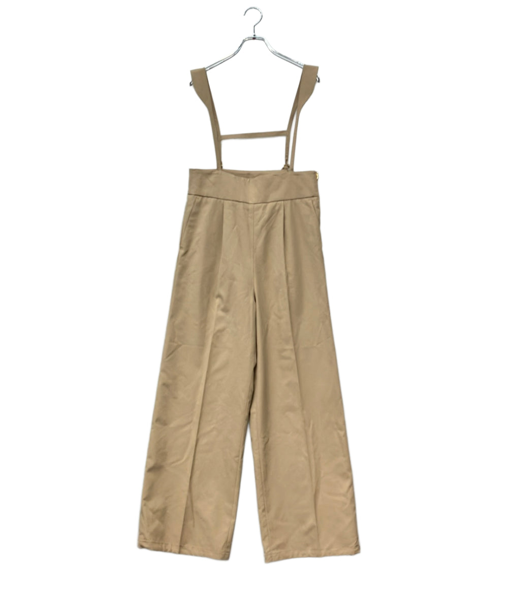 avec deuxclefs パンツ サロペット風 ワイド タック KK24SS-06 レディース SIZE L アヴェクデュクレ