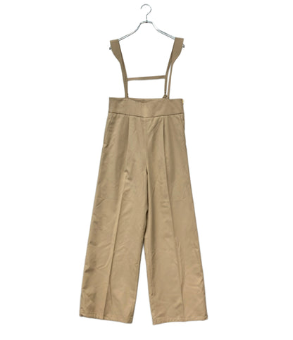 avec deuxclefs パンツ サロペット風 ワイド タック KK24SS-06 レディース SIZE L アヴェクデュクレ