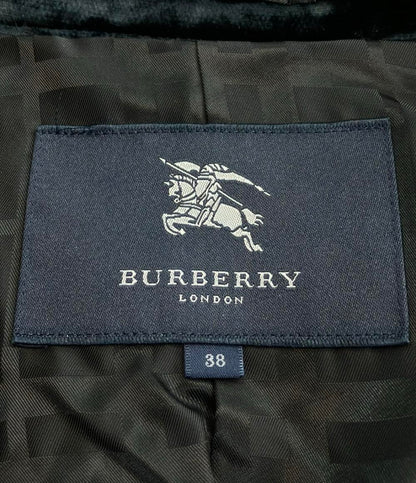 美品 バーバリーロンドン ベロアキルティングコート レディース SIZE 38 (S) BURBERRY LONDON