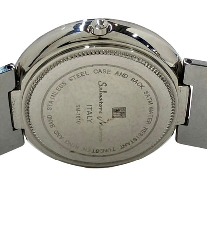 サルバトーレマーラ 腕時計 クオーツ シルバー SM-7010 レディース Salvatore Marra