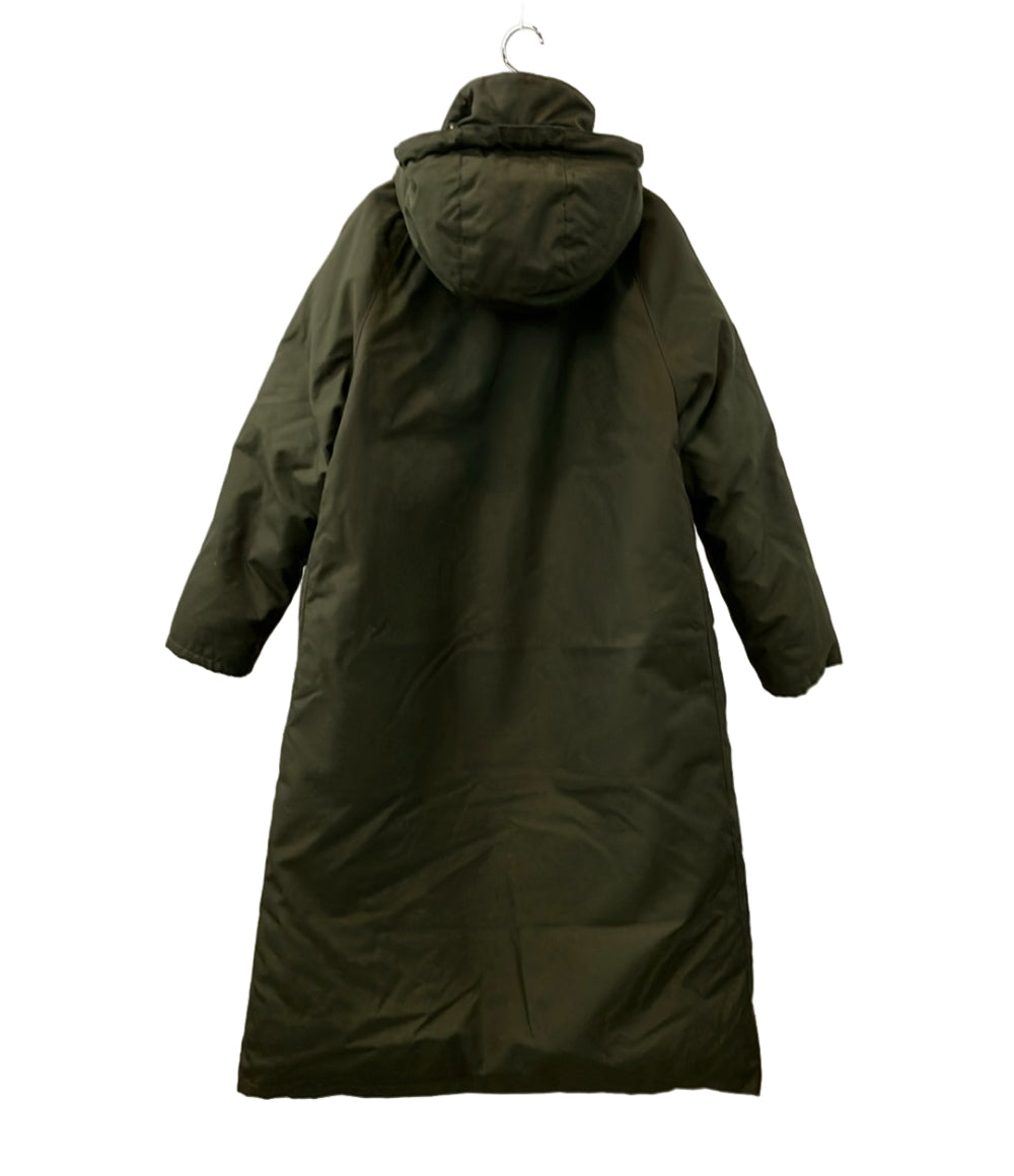 Barbour ダウンコート ナイロン フード付き フロントダブルジップ スナップボタン BURGHLEY OS DOWN CORDURA 2002196 レディース SIZE 8 (M) バブアー