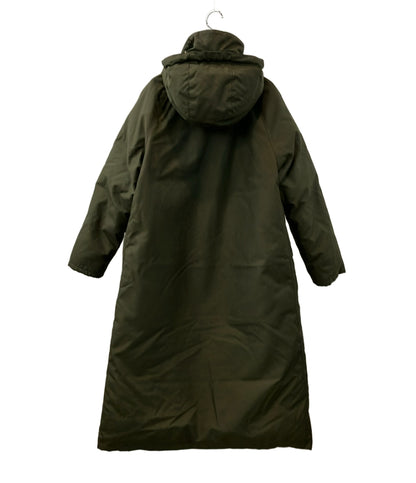 Barbour ダウンコート ナイロン フード付き フロントダブルジップ スナップボタン BURGHLEY OS DOWN CORDURA 2002196 レディース SIZE 8 (M) バブアー