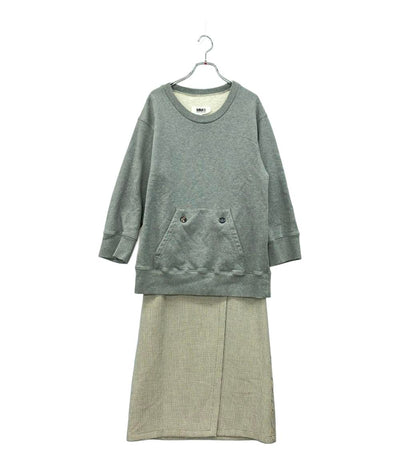 エムエムシックス メゾンマルジェラ 裏起毛 3wayドッキングワンピース レディース SIZE 38 (S) MM6 Maison Margiela