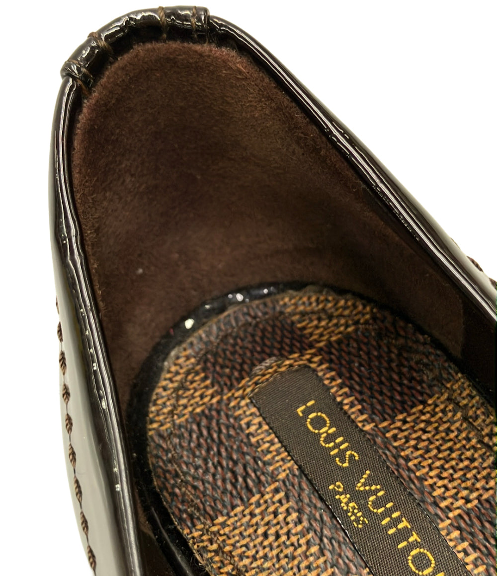 美品 LOUIS VUITTON ダミエ オープントゥエナメルパンプス SC 0181 レディース SIZE 36 1/2 ルイ・ヴィトン