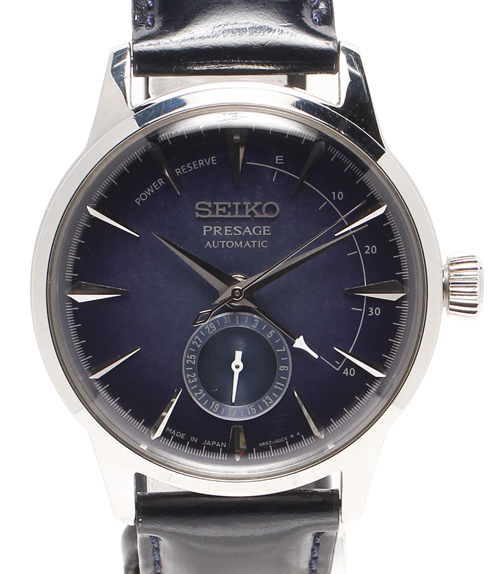 SEIKO 腕時計 SARY087 プレサージュ 自動巻き ネイビー 4R57-00F0 メンズ セイコー