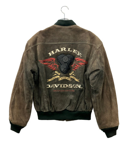 HARLEY DAVIDSON スエードレザーボンバージャケット ブルゾン メンズ SIZE XS ハーレーダビッドソン