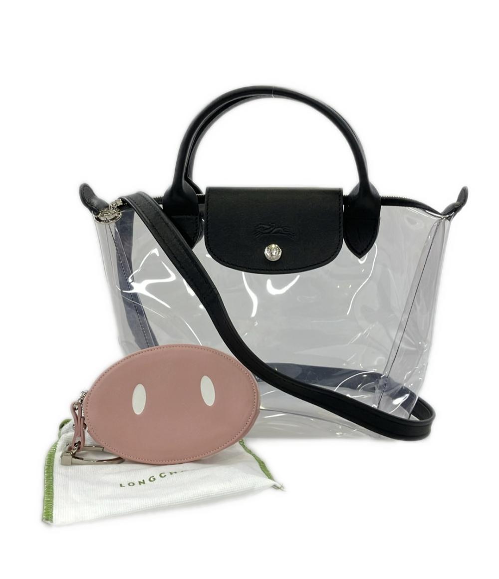 Longchamp Mr.Bags 2WAY ハンドバッグ ショルダーバッグ 斜め掛け 2019 Le Pliage Transparent レディース ロンシャン