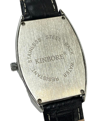 美品 KINBORE 腕時計 クオーツ シルバー レディース メンズ