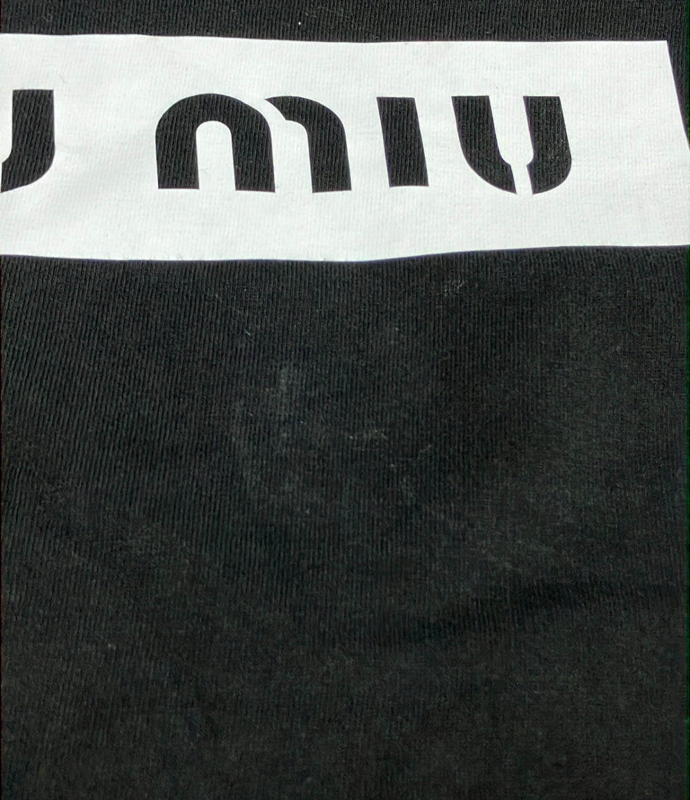 Miu Miu 長袖Tシャツ ロゴ MJL949 232 104N レディース SIZE S ミュウ ミュウ