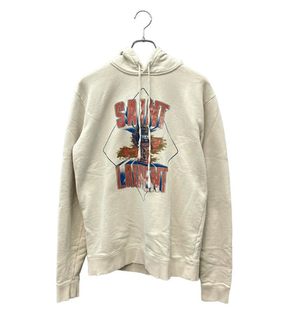 SAINT LAURENT PARIS スウェット ロボットプリント トレーナー ダメージ加工 メンズ SIZE S サンローランパリ