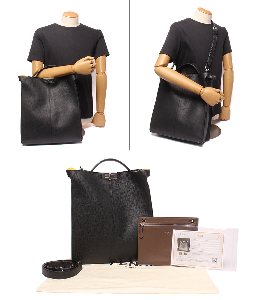 FENDI 2WAY ハンドバッグ ショルダーバッグ 肩掛け 斜め掛け ピーカブー エックスライト フィット メンズ フェンディ