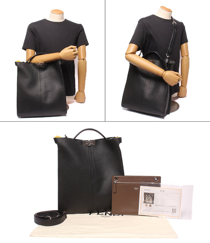 FENDI 2WAY ハンドバッグ ショルダーバッグ 肩掛け 斜め掛け ピーカブー エックスライト フィット メンズ フェンディ
