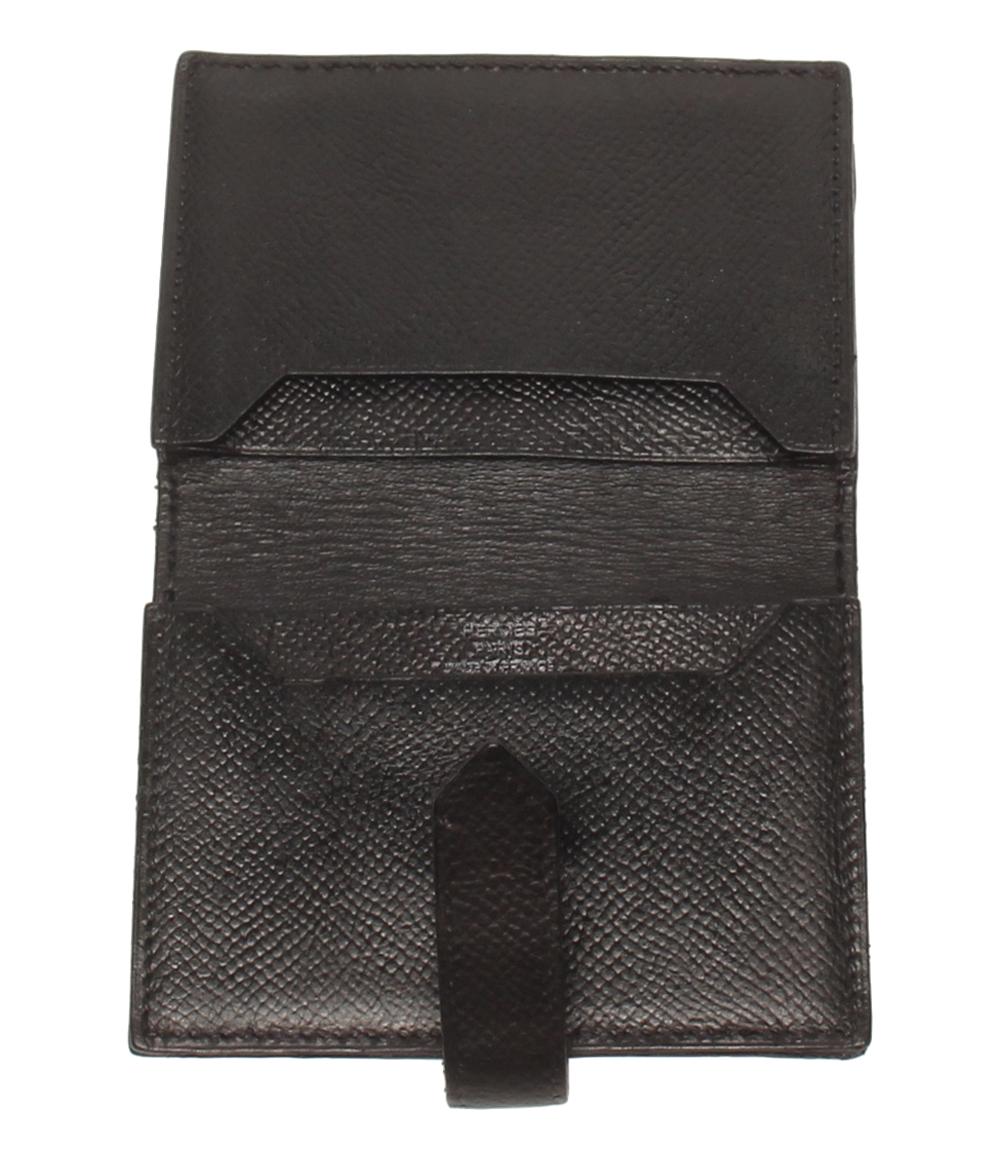 エルメス カードケース □M刻印 シルバー金具 ベアン レディース HERMES