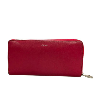 Cartier ラウンドファスナー長財布 レザー レディース カルティエ