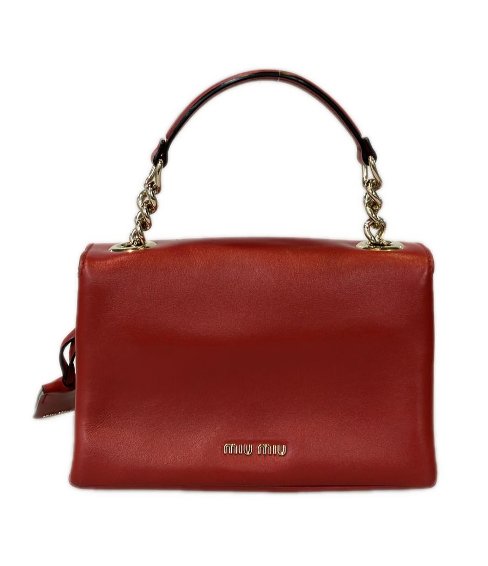 Miu Miu 2way バンドバッグ ショルダーバッグ 斜め掛け 5BD017 レディース ミュウ ミュウ