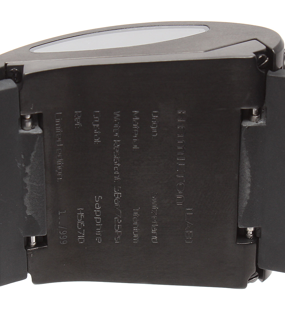 HAMILTON 腕時計 限定999本 ODC X-02 クオーツ ブラック H515710 メンズ ハミルトン