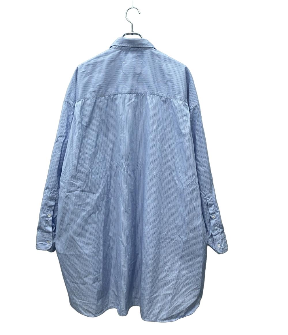 美品 Maison Margiela 長袖シャツ ロングシャツ ストライプ SI0DL0002 S54945 メンズ SIZE XS メゾンマルジェラ