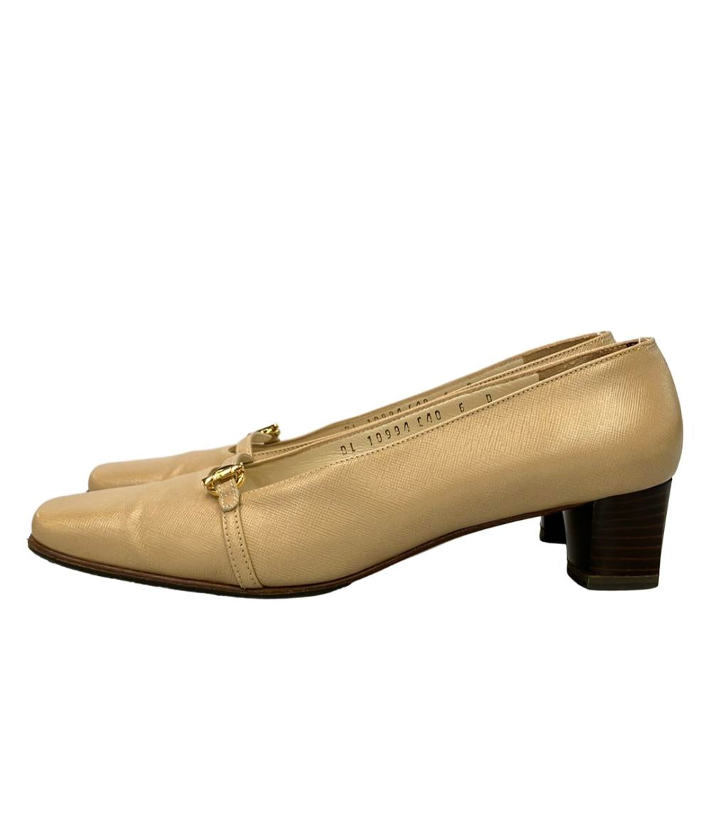 Salvatore Ferragamo スクウェアトゥパンプス レディース SIZE 6 (23.5