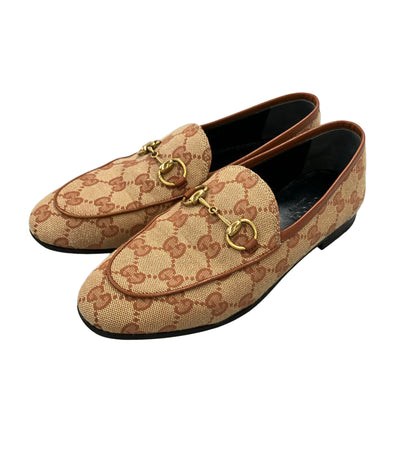 GUCCI ホースビットローファー GG キャンバス ヨルダーン レディース SIZE 34 (22cm) グッチ