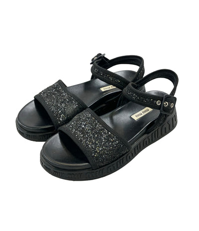 MIUMIU スポーツサンダル グリッター レディース SIZE 37 1/2 (24.5cm) ミュウミュウ