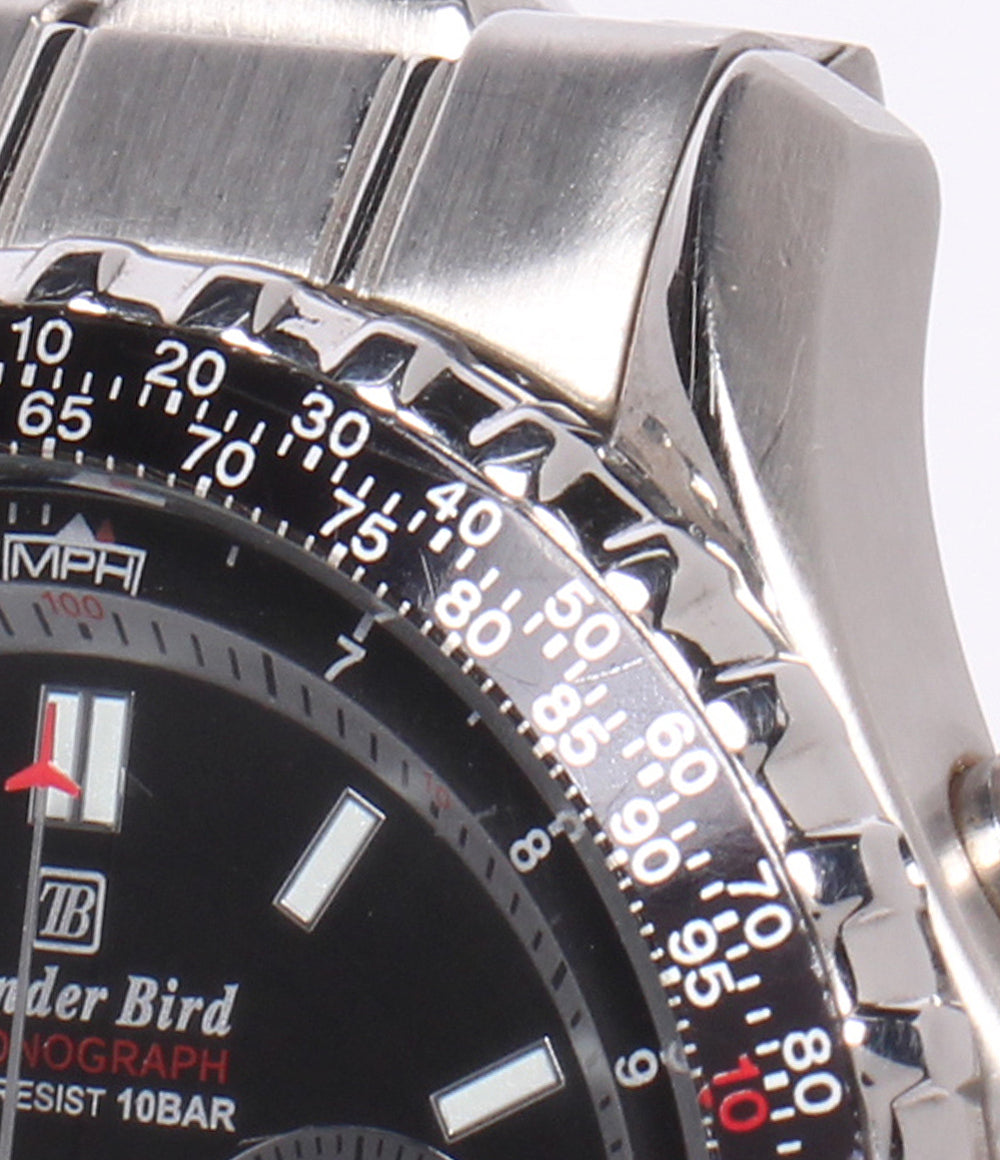CITIZEN 腕時計 サンダーバード Thunder Bird クオーツ ブラック メンズ シチズン