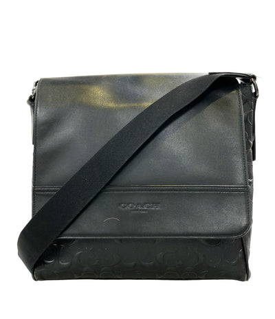 COACH ショルダーバッグ 斜め掛け ヒューストン マップ バッグ シグネチャー F73340 メンズ コーチ