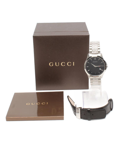 GUCCI 腕時計 Gタイムレス クオーツ ブラック 126.3 メンズ グッチ