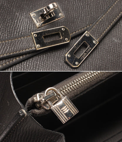 HERMES 長財布 □L刻印 シルバー金具 ケリーウォレット レディース エルメス