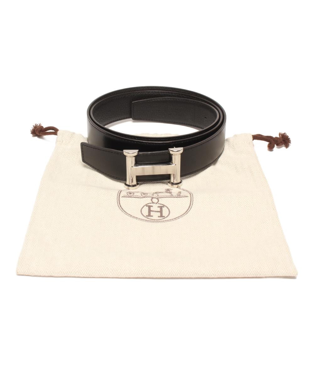 エルメス ベルト D刻印 シルバー金具 Hバックル リバーシブル メンズ