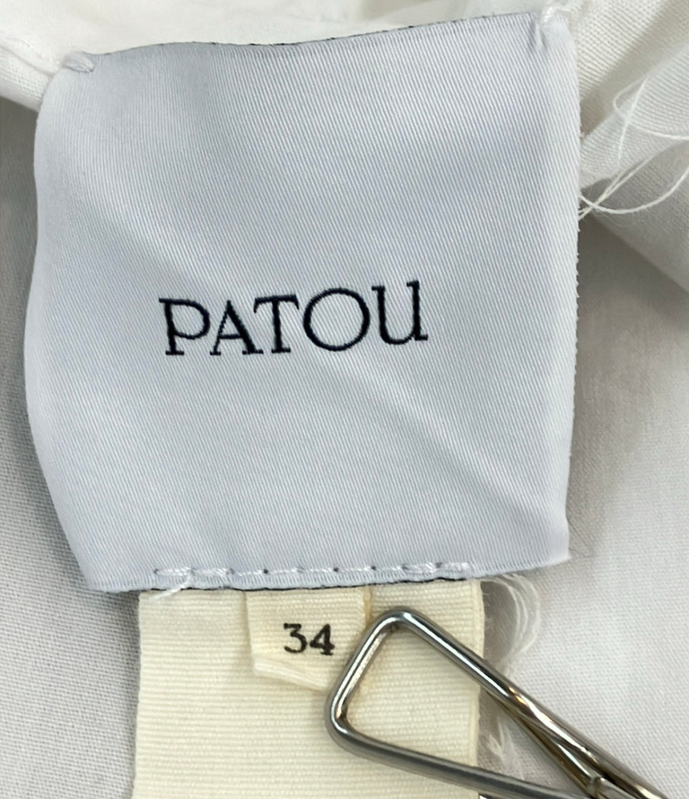 PATOU 長袖シャツ ブラウス リボン ボウタイ 24A BL034-0017 レディース SIZE 34 (S) パトゥ